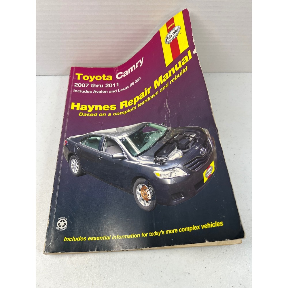 Haynes Toyota Camry 2007-2011 Repair Manual Avalon Lexus ES 350 92009